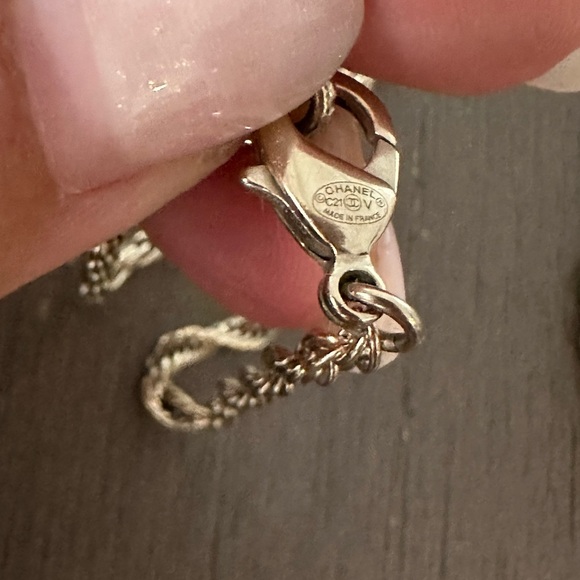 Chanel gold&pearl CC pendant necklace - Picture 7 of 10